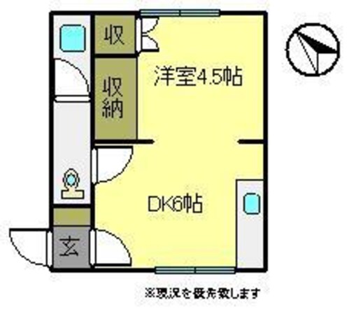 コーポ峰の物件間取画像